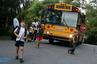 the school bus routine